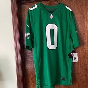 NFL Green Jersey with White Accents